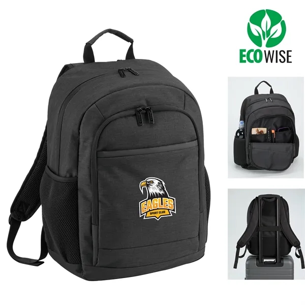 Top of the line travel backpack made of recycled polyester packed... from ASI 86565 Seville Gear