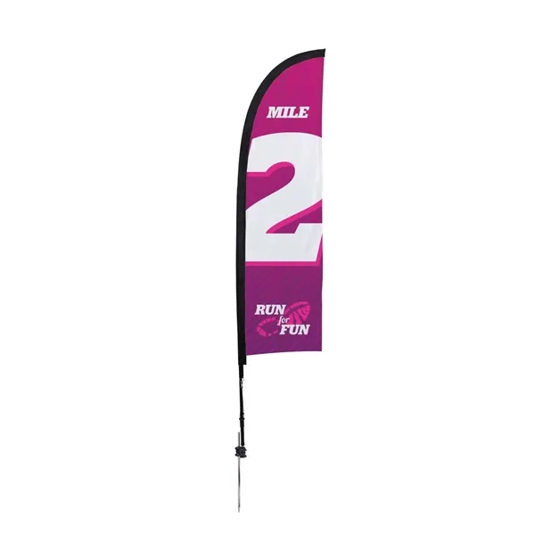 7' premium blade sail sign made of super poly knit fabric... from ASI 87188 Showdown Displays