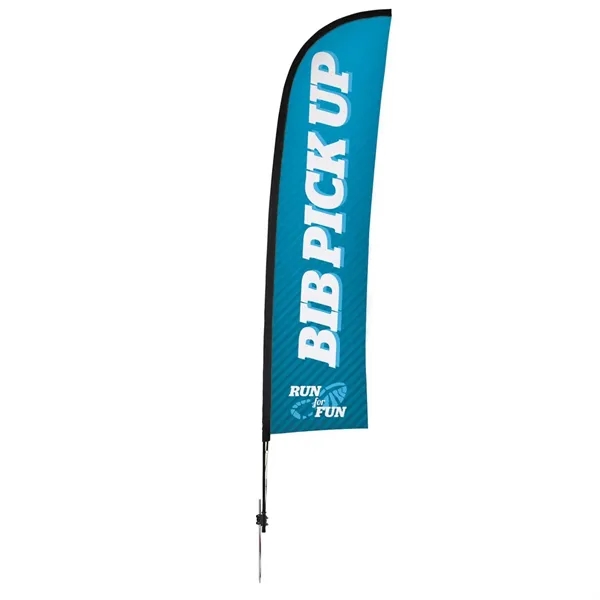 13' premium blade sail sign made of super poly knit fabric... from ASI 87188 Showdown Displays