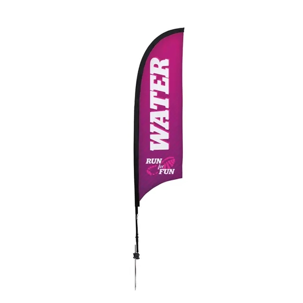 7' razor sail sign made of super poly knit fabric with... from ASI 87188 Showdown Displays