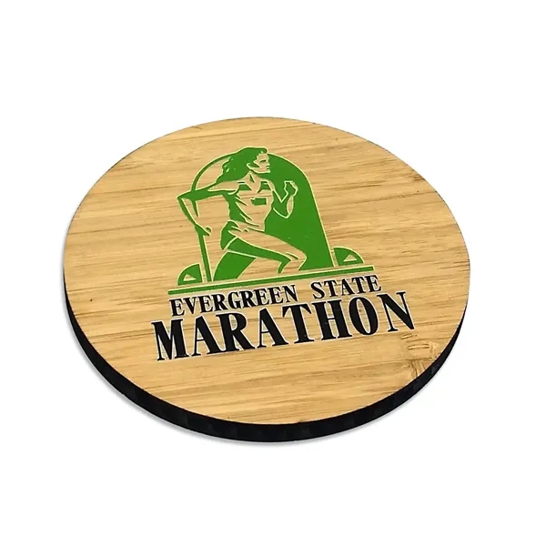 Bamboo coaster with UV graphics.... from ASI 72521 Morris Magnets