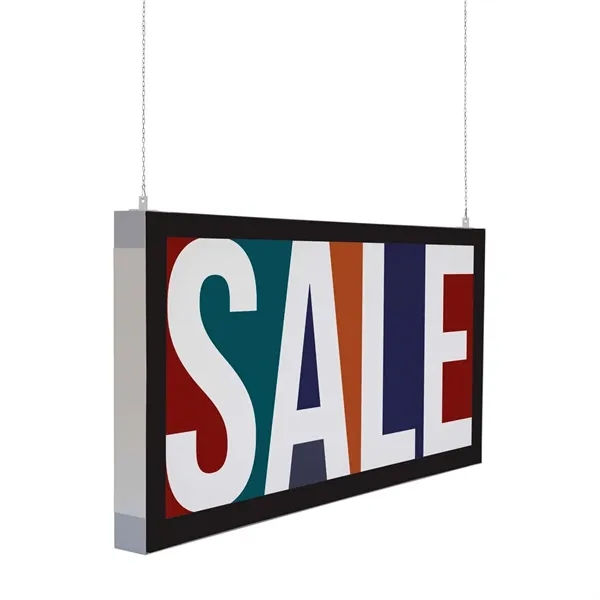 Put your brand overhead! This ceiling-mounted kit features vibrant graphics that... from ASI 87188 Showdown Displays