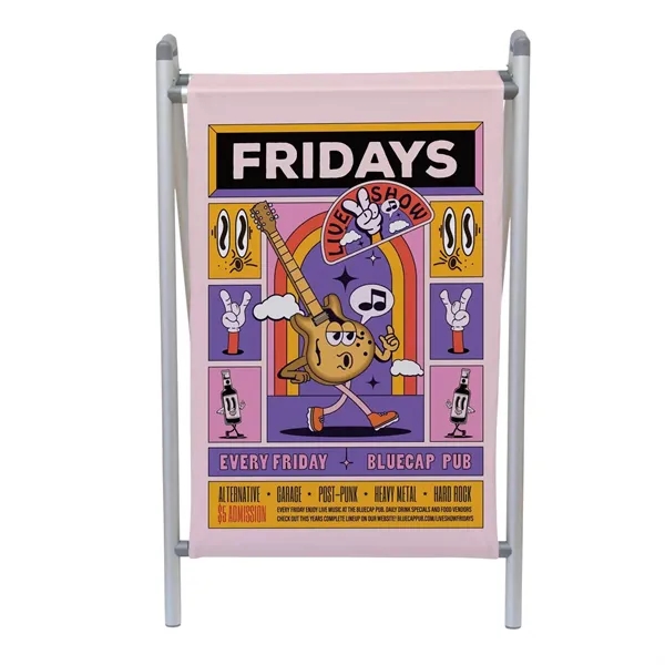 This A-frame impresses passersby with the upscale look of fabric.... from ASI 87188 Showdown Displays