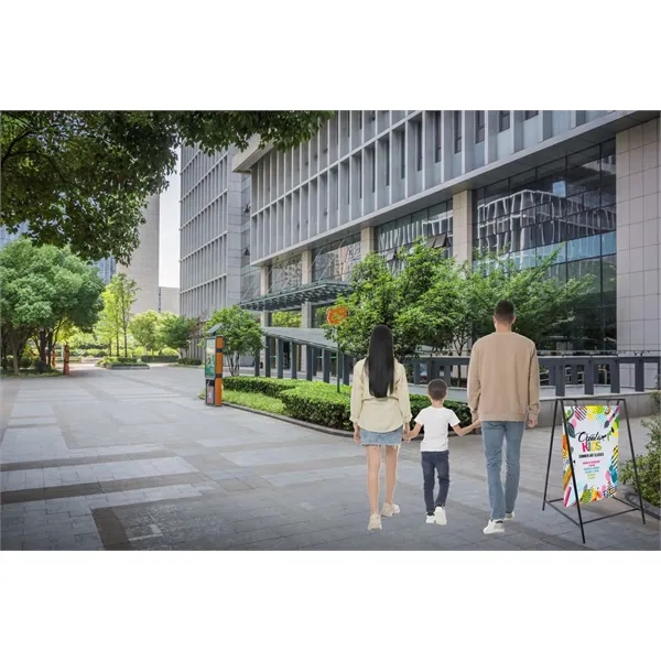 Attract business with this motion-filled, eye-catching swinging A-frame.... from ASI 87188 Showdown Displays