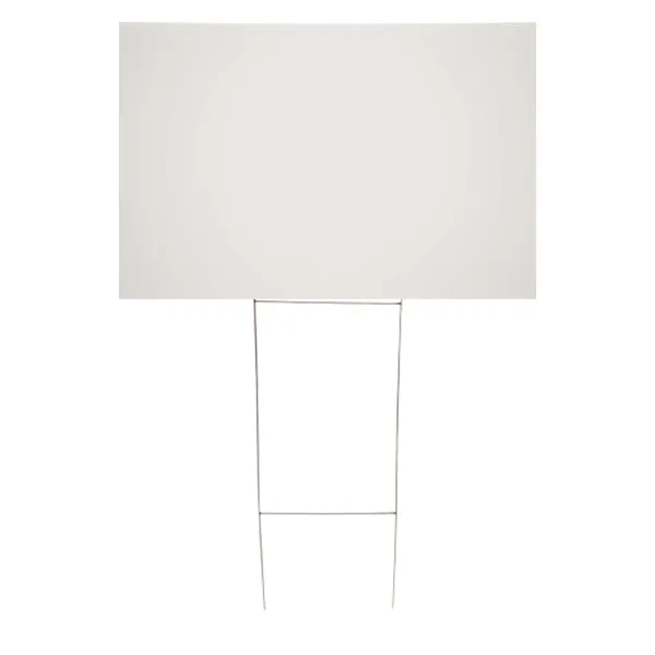 24" x 18" corrugated plastic sign with step stakes for easy... from ASI 87188 Showdown Displays