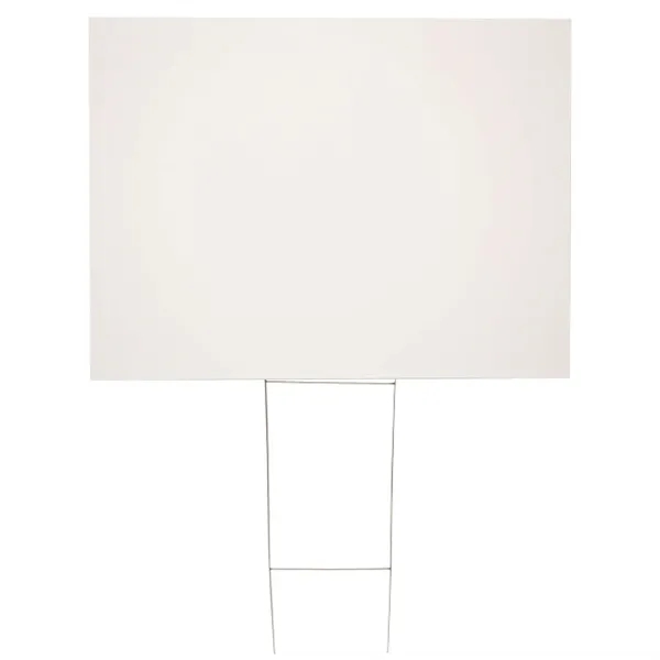 36" x 24" corrugated plastic sign with step stakes for easy... from ASI 87188 Showdown Displays