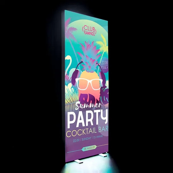 3' x 8' display kit with lightweight aluminum frame, LED lights... from ASI 87188 Showdown Displays