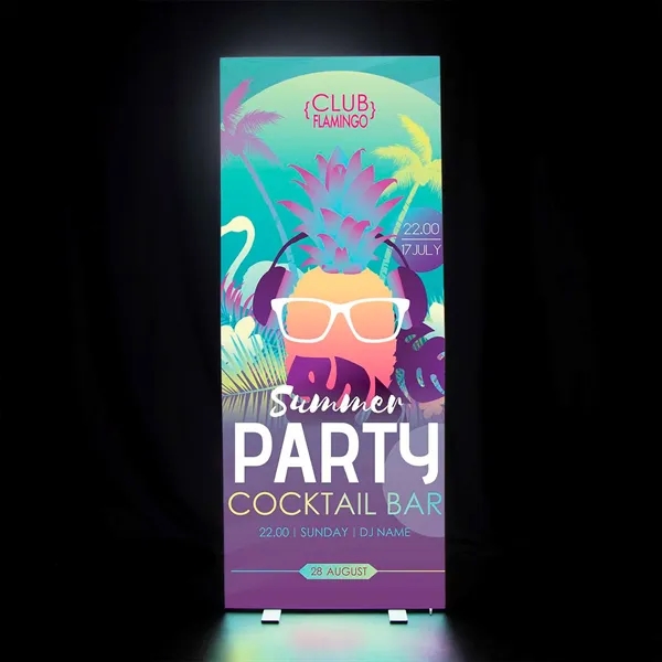 3' x 8' display kit with lightweight aluminum frame, LED lights... from ASI 87188 Showdown Displays