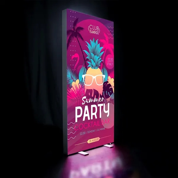 3' x 6.5' display kit with lightweight aluminum frame, LED lights... from ASI 87188 Showdown Displays