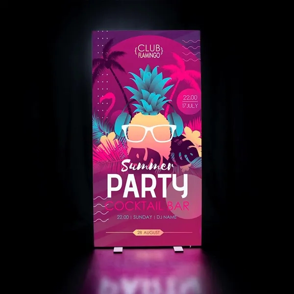 3' x 6.5' display kit with lightweight aluminum frame, LED lights... from ASI 87188 Showdown Displays