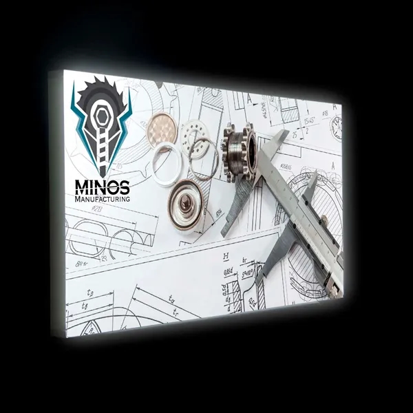 30" x 60" wall mount kit with backlit dye sublimated graphics.... from ASI 87188 Showdown Displays