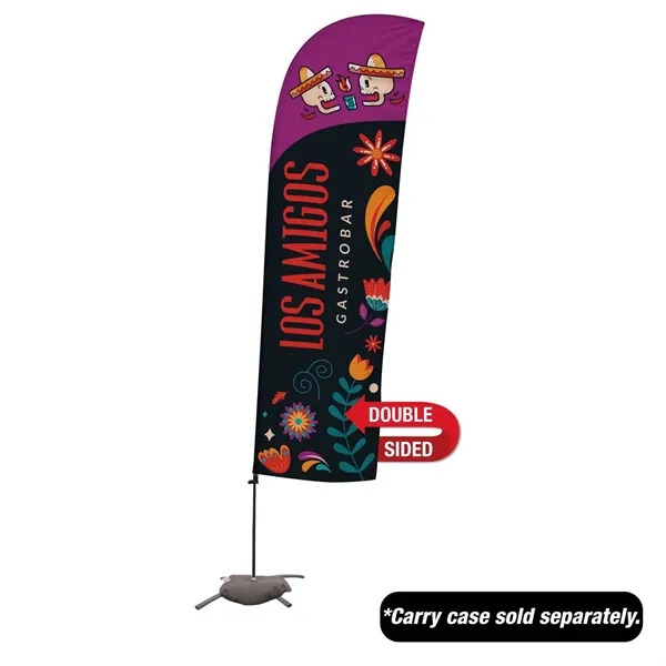 10.5' value blade sail sign with a cross base and double-sided,... from ASI 87188 Showdown Displays