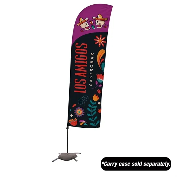 10.5' value blade sail sign with a cross base and single-sided,... from ASI 87188 Showdown Displays
