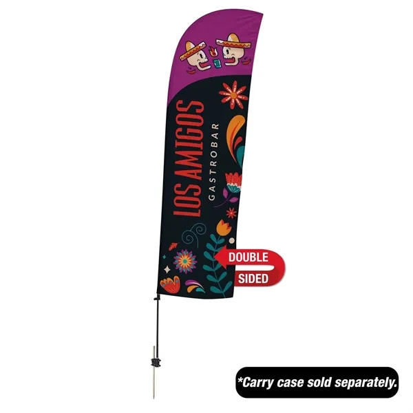 10.5' value blade sail sign with ground spike and double-sided, dye... from ASI 87188 Showdown Displays