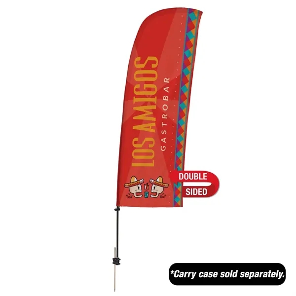 7.5' value blade sail sign with ground spike and double-sided, dye... from ASI 87188 Showdown Displays