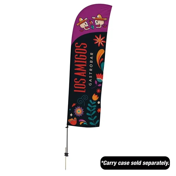 10.5' value blade sail sign with ground spike and single-sided, dye... from ASI 87188 Showdown Displays