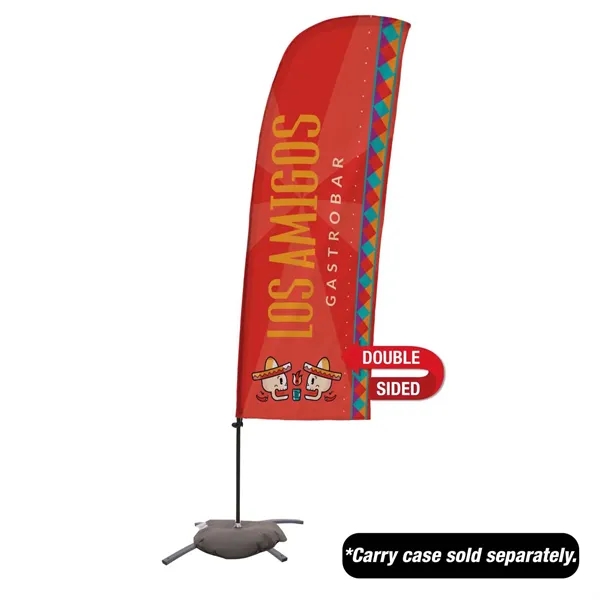 7.5' value blade sail sign with a cross base and double-sided,... from ASI 87188 Showdown Displays