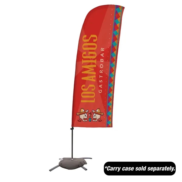 7.5' value blade sail sign with a cross base and single-sided,... from ASI 87188 Showdown Displays