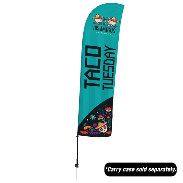 15' value blade sail sign with ground spike and single-sided, dye... from ASI 87188 Showdown Displays