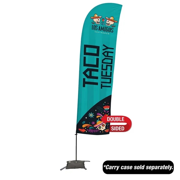 15' value blade sail sign with a cross base and double-sided,... from ASI 87188 Showdown Displays