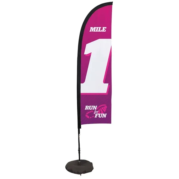 7' premium blade sail sign made of super poly knit fabric... from ASI 87188 Showdown Displays