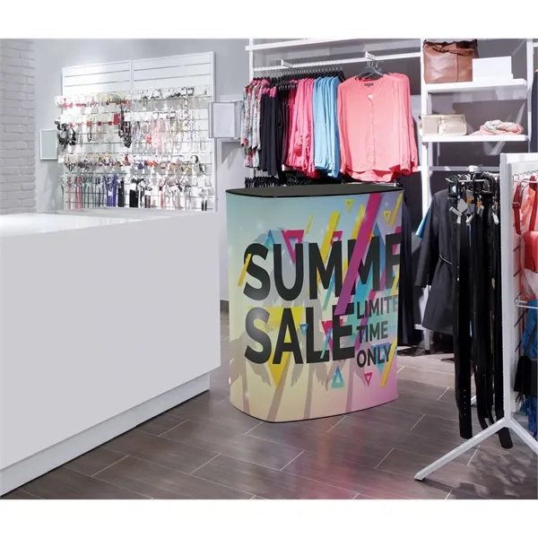 31.5" x 39.75" x 20.875" aluminum and polyester ShowGlower Podium kit... from ASI 87188 Showdown Displays