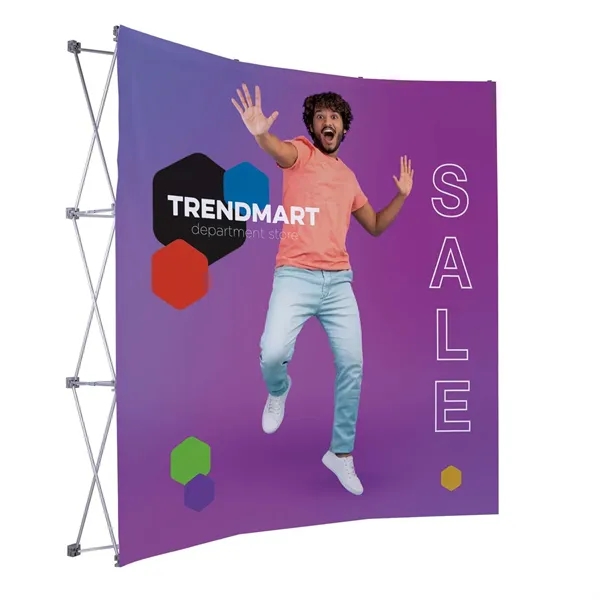 8' curved splash face kit with graphic panel.... from ASI 87188 Showdown Displays