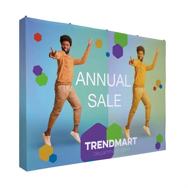 10' straight splash wrap kit with graphic panel that covers the... from ASI 87188 Showdown Displays