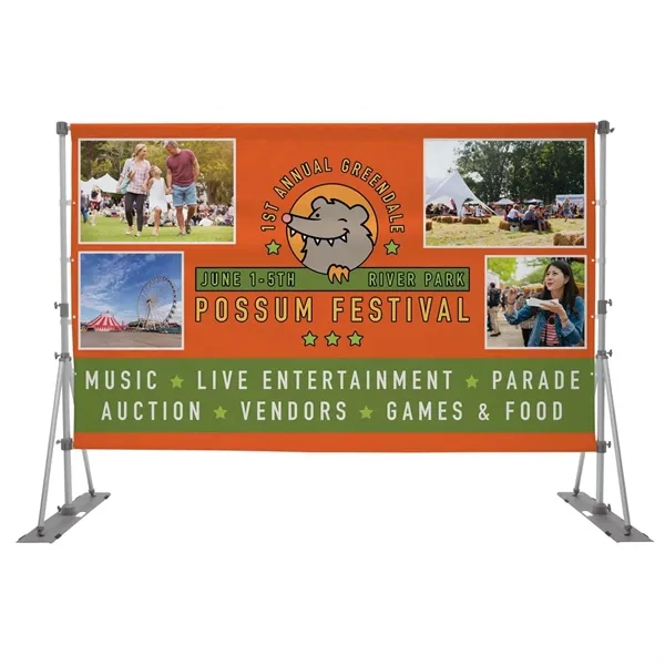 Headliner display kit with scrim vinyl banner that features double sided... from ASI 87188 Showdown Displays