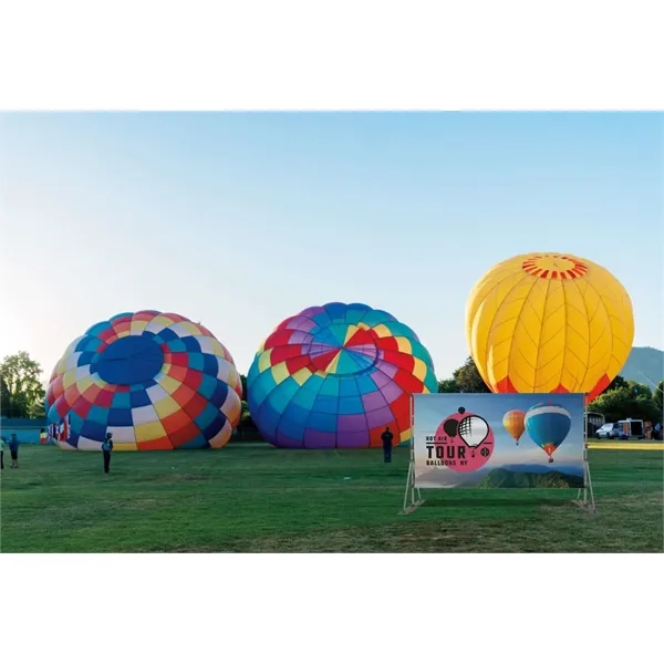 Headliner display kit with scrim vinyl banner that features double sided... from ASI 87188 Showdown Displays