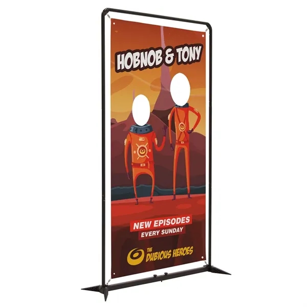 4.5' double face cutout kit with fold-out legs, tension spring with... from ASI 87188 Showdown Displays