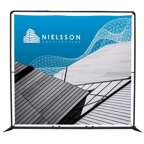 8.5' FrameWorx banner display kit with dye sublimated graphics on the... from ASI 87188 Showdown Displays