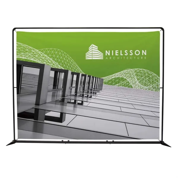 10.5' FrameWorx banner display kit with dye sublimated graphics on the... from ASI 87188 Showdown Displays