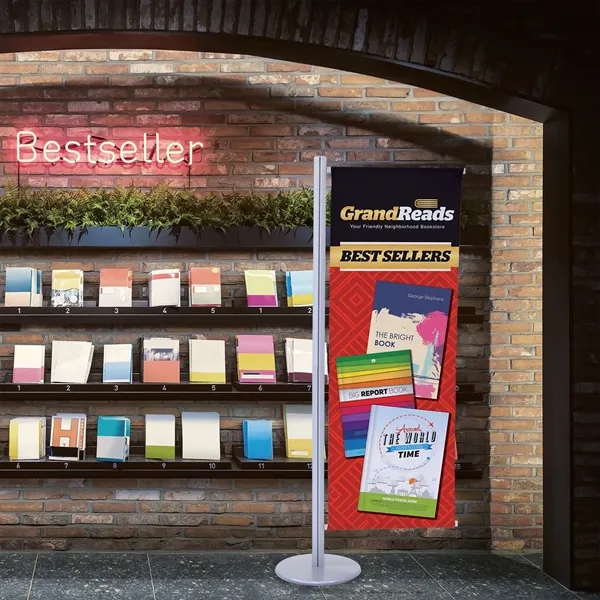 This display's versatile central post can be customized with banners and... from ASI 87188 Showdown Displays