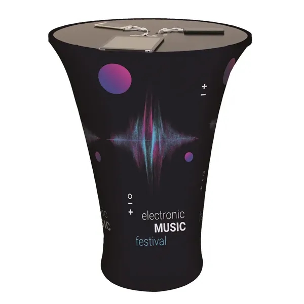 27.5" x 36.875" x 27.5" aluminum/wood Power Pedestal display table with... from ASI 87188 Showdown Displays