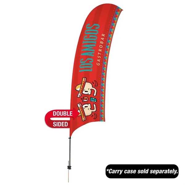 15' value razor sail sign with galvanized steel ground spike and... from ASI 87188 Showdown Displays