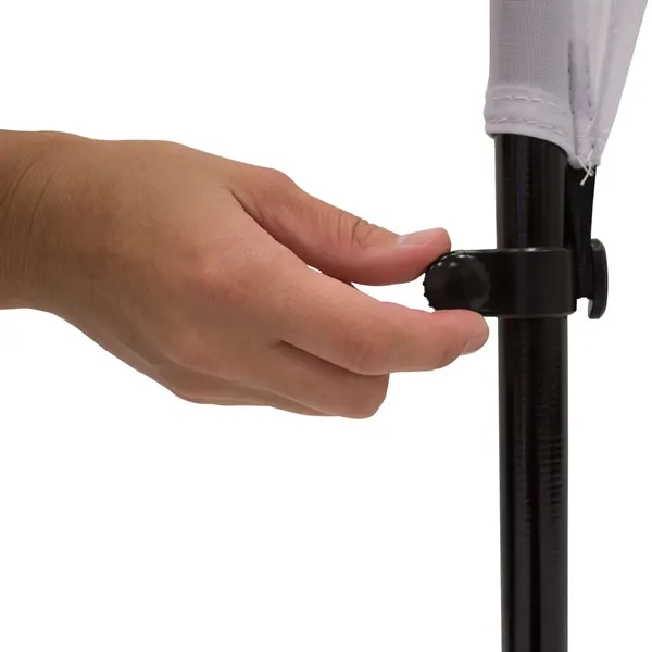 6.5' teardrop shaped sail sign with galvanized steel ground spike and... from ASI 87188 Showdown Displays