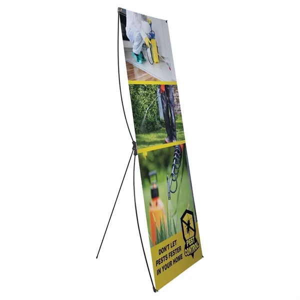 31.5" x 79" Tri-X display kit with customizable vinyl banner.... from ASI 87188 Showdown Displays