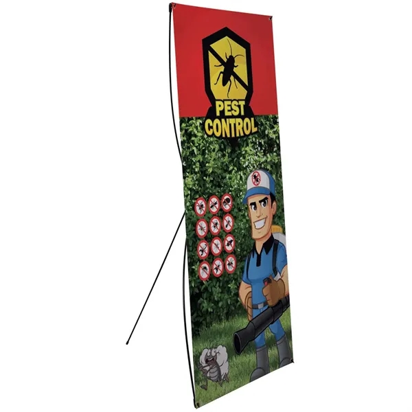31.5" x 70" Tri-X display kit with customizable vinyl banner.... from ASI 87188 Showdown Displays