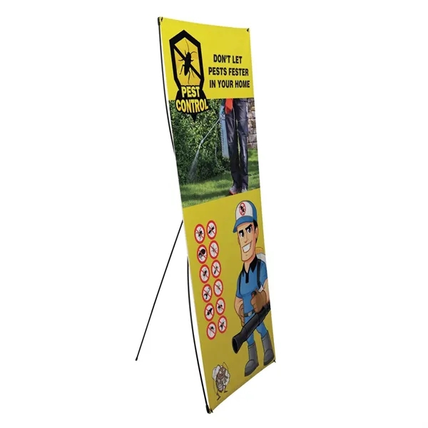 33.5" x 80" Tri-X display kit with customizable vinyl banner.... from ASI 87188 Showdown Displays