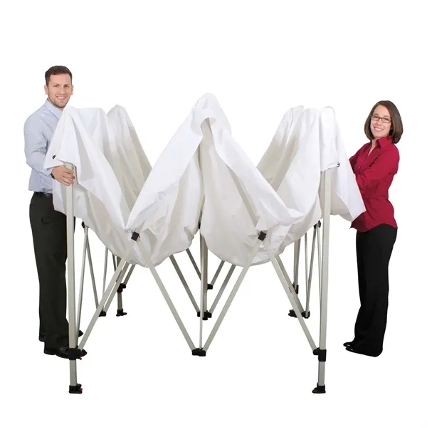 Standard tent kit with a 10' tent, crank-up canopy, stake kit,... from ASI 87188 Showdown Displays