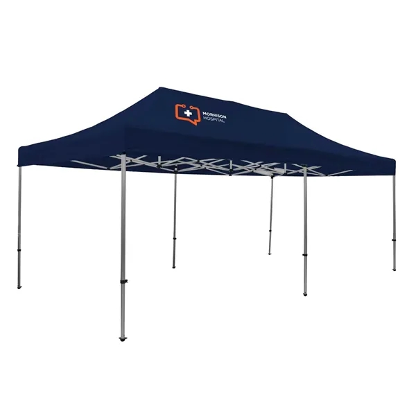 Tent kit with a 20' x 10' tent, crank-up canopy, stake... from ASI 87188 Showdown Displays