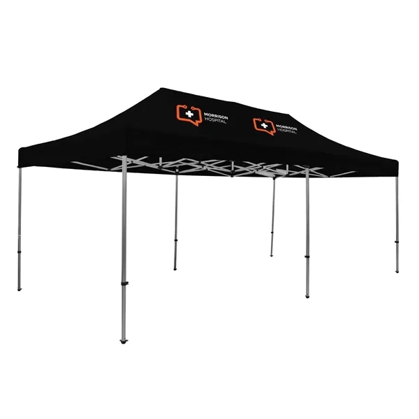 Tent kit with a 20' x 10' tent, crank-up canopy, stake... from ASI 87188 Showdown Displays