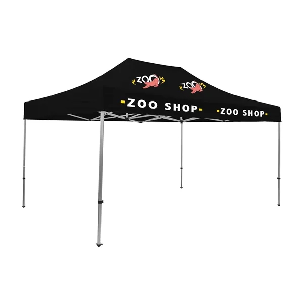 Tent kit with a 15' x 10' tent, crank-up canopy, stake... from ASI 87188 Showdown Displays