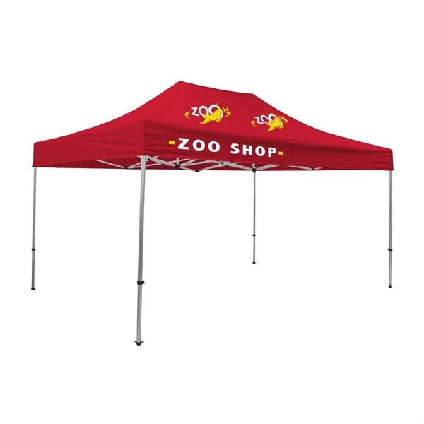 Tent kit with a 15' x 10' tent, crank-up canopy, stake... from ASI 87188 Showdown Displays