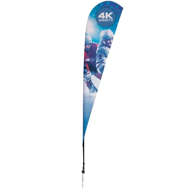 11.5' teardrop sail sign made of super poly knit fabric with... from ASI 87188 Showdown Displays