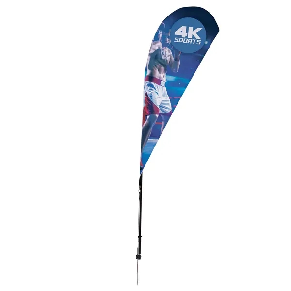 6' teardrop sail sign made of super poly knit fabric with... from ASI 87188 Showdown Displays