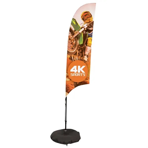 7' razor sail sign made of super poly knit fabric with... from ASI 87188 Showdown Displays