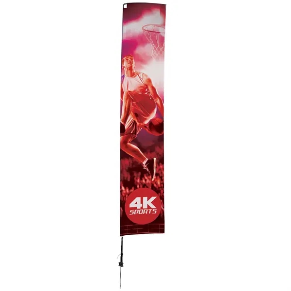 14.5' rectangular sail sign with ground spike and single-sided, dye sublimated... from ASI 87188 Showdown Displays