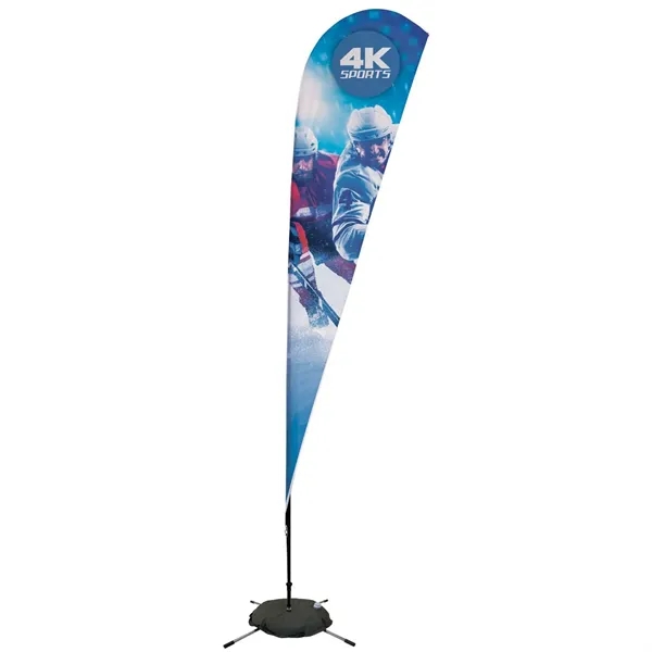 11.5' teardrop sail sign made of super poly knit fabric with... from ASI 87188 Showdown Displays